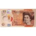 GREAT BRITAIN UK 2014 . TEN 10 POUNDS BANKNOTE . ERROR . MISSING QUEEN'S HEAD